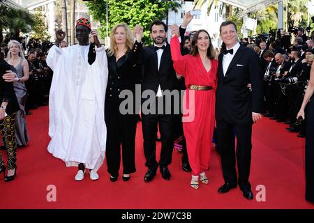 Pablo Trapero, Peter Becker, Maria Bonnevie, Geraldine Pailhas, Moussa Toure bei der Ankunft im Palais des Festivals für die Vorführung des Films Sils Maria im Rahmen der 67. Filmfestspiele von Cannes in Cannes, Frankreich am 23. Mai 2014. Foto von Aurore Marechal/ABACAPRESS.COM Stockfoto