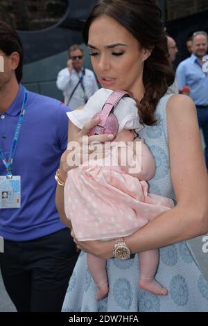 Tamara Ecclestone mit dem Baby Sophia und Ehemann Jay Rutland beim Formel 1 Grand Prix von Monaco 2014 auf der Rennstrecke Monte Carlo in Monaco, am 25. Mai 2014. Foto von Nicolas Gouhier/ABACAPRESS.COM Stockfoto