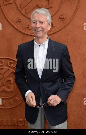 Jean-Claude Narcy Halt im Village, dem VIP-Viertel der French Tennis Open 2014 in der Roland Garros Arena in Paris, Frankreich, am 27. Mai 2014, Foto von Nicolas Briquet/ABACAPRESS.COM Stockfoto