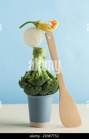 Kunst Konzept der gesunden Ernährung. Stockfoto