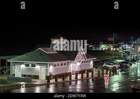 Nachtfoto Hampton Beach NH USA Stockfoto