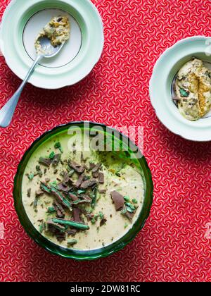 Pfefferminze frisch Torte Stockfoto