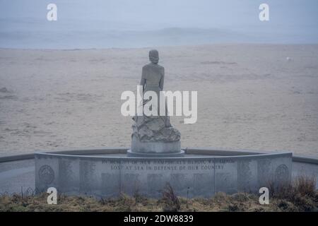 Foto der New Hampshire Heroic war Dead Statue auf Hampton Beach Stockfoto