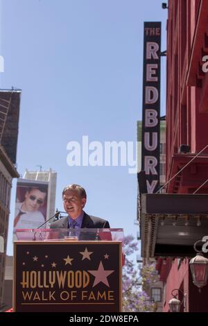 Hollywood Chamber of Commerce President & CEO Leron Gubler besucht Sänger Luther Vandross, der am 3. Juni 2014 posthum mit einem Star auf dem Hollywood Walk of Fame in Hollywood, Los Angeles, CA, geehrt wird. Foto von Julian Da Costa/ABACAPRESS.COM Stockfoto