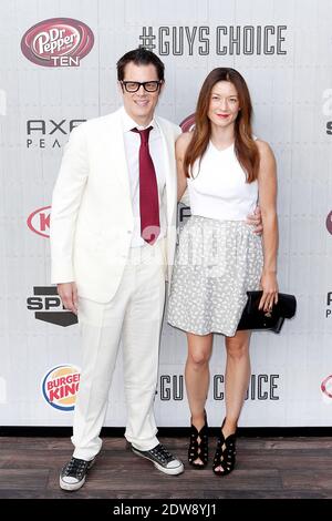 Die Schauspieler Johnny Knoxville (L) und Naomi Nelson besuchen am 7. Juni 2014 die „Guys Choice 2014“ von Spike TV in den Sony Pictures Studios in Culver City, Los Angeles, CA. Foto von Julian Da Costa/ABACAPRESS.COM Stockfoto