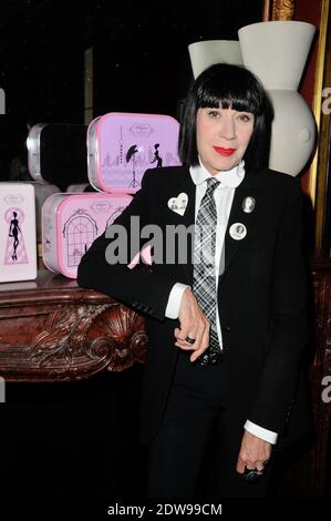 Chantal Thomass posiert am 12. Juni 2014 im Cafe Marly in Paris
