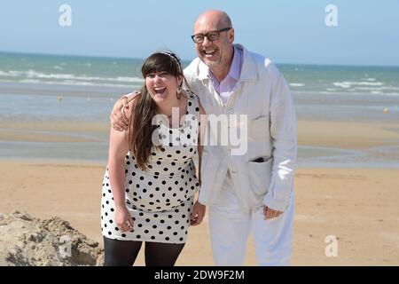 Ambre Grouwels und Stefan Liberski beim 28. Cabourg Romantic Film Festival in Cabourg, Frankreich am 14. Juni 2014. Foto von Nicolas Briquet/ABACAPRESS.COM Stockfoto