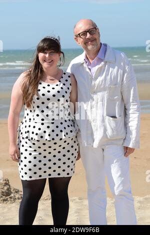 Ambre Grouwels und Stefan Liberski beim 28. Cabourg Romantic Film Festival in Cabourg, Frankreich am 14. Juni 2014. Foto von Nicolas Briquet/ABACAPRESS.COM Stockfoto