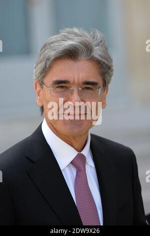 Der Vorstandsvorsitzende und CEO der deutschen Siemens-Gruppe, Joe Kaeser, kommt am 20. Juni 2014 zu einem Treffen mit dem französischen Präsidenten im Elysee-Palast nach Paris. Foto Thierry Orban/ABACAPRESS.COM Stockfoto