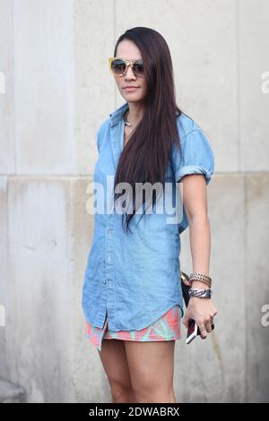 Tina Leung bei der Ankunft in Rick Owens Frühjahr-Sommer 2015 Herrenmode-Show im Palais de Chaillot, Paris, Frankreich am 26. Juni 2014 statt. Foto von Marie-Paola Bertrand-Hillion/ABACAPRESS.COM Stockfoto