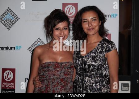 Marlene Duret und Anais Baydemir nehmen an der Vorstellung von La Pierre Intelligente : IHajar von Tarik Abdul-Wahad Teil, die am 26. Juni 2014 im Lieu Prive in Paris, Frankreich, stattfand. Foto von Audrey Poree/ABACAPRESS.COM Stockfoto