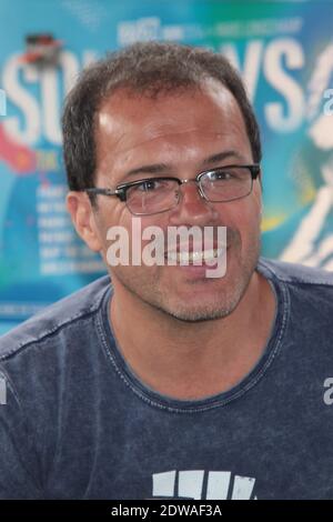 Luc Barruet nimmt an einer Pressekonferenz Teil, die am 27. Juni 2014 im Rahmen des jährlichen AIDS Charity and Fundraising Music Festival Solidays auf der Rennstrecke Longchamp in Paris, Frankreich, stattfindet. Foto von Audrey Poree/ABACAPRESS.COM Stockfoto