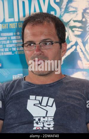 Luc Barruet nimmt an einer Pressekonferenz Teil, die am 27. Juni 2014 im Rahmen des jährlichen AIDS Charity and Fundraising Music Festival Solidays auf der Rennstrecke Longchamp in Paris, Frankreich, stattfindet. Foto von Audrey Poree/ABACAPRESS.COM Stockfoto