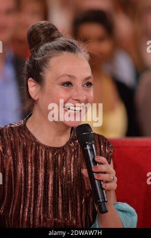 Catherine Ringer bei der Aufnahme von Vivement Dimanche in Paris, Frankreich, 29. April 2014. Foto von Max Colin/ABACAPRESS.COM Stockfoto