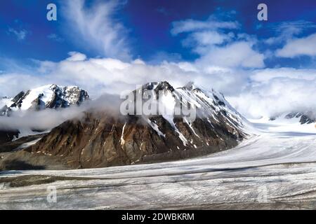 Mt Altai Tavan Bogd Stockfoto