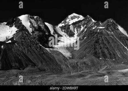 Mt Altai Tavan Bogd Stockfoto