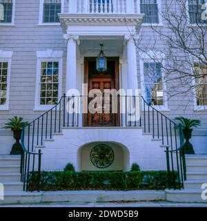 Eingang, Historisches Viertel, Charleston, South Carolina Stockfoto