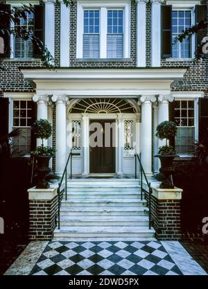 Eingang, Historisches Viertel, Charleston, South Carolina Stockfoto