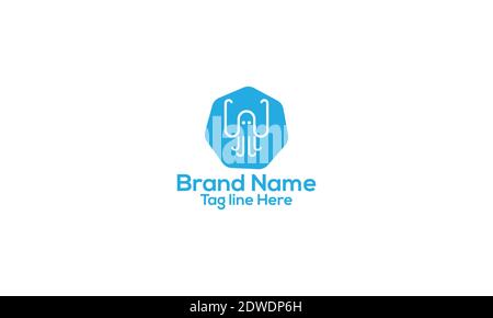 Octopus Logo Design Vektor Vorlage Stock Vektor