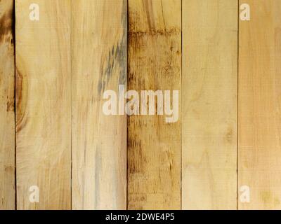 Holzhintergrund aus vertikalen Lamellen. Holzplanken Panel für moderne Vintage-Design texturierten Hintergrund Stockfoto