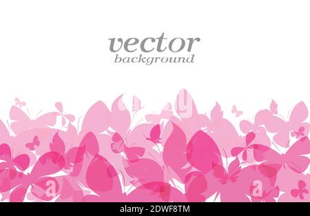 Schmetterling-Design auf weißem Hintergrund - Vektor-Illustration, Hintergrund Stock Vektor