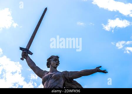 Wolgograd, Russland - 26. MAI 2019: Mutterland Anrufe Denkmal in Wolgograd, Russland Stockfoto