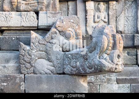 Der alte Prambanan Tempel in Java, Indoenesien Stockfoto