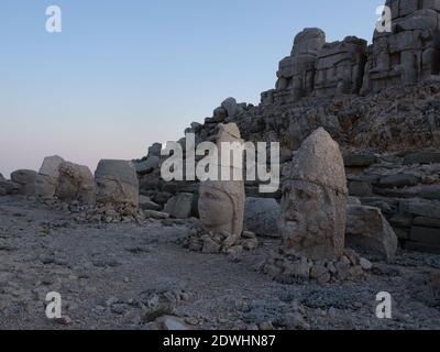 Ein Schuss von der Spitze des Mount Nemrut. Stockfoto