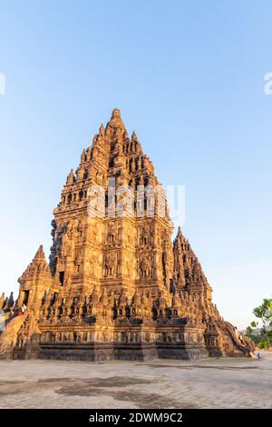 Der alte Prambanan Tempel in Java, Indoenesien Stockfoto