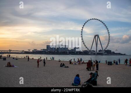 Das höchste Riesenrad der Welt Ain Dubai, in Blue Waters bei Meraas in Dubai, VAE Stockfoto