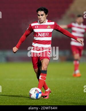 Doncaster Rovers' Reece James während des Sky Bet League One Match im Keepmoat Stadium, Doncaster. Stockfoto