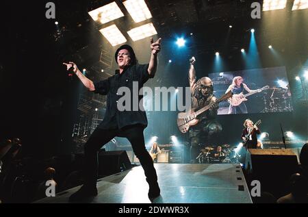 AC/DC im Konzert im Birmingham NEC, Großbritannien. November 2000 Stockfoto