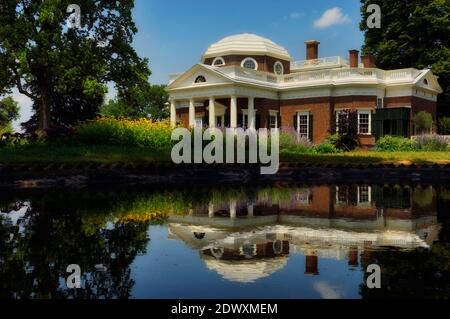 Monticello, Heimat von Thomas Jefferson. Charlottesville. VA. USA Stockfoto