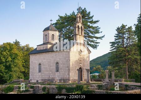 Religiöse Architektur. Montenegro, Cetinje Stadt, Gerichtskirche in Cipur Stockfoto