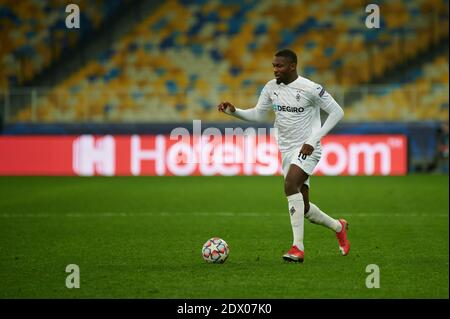 KIEW, UKRAINE - 3. NOVEMBER 2020: Marcus Thuram während des Fußballspiels der Gruppe B der UEFA Champions League FC Shakhtar gegen Borussia Monchengladbach Stockfoto