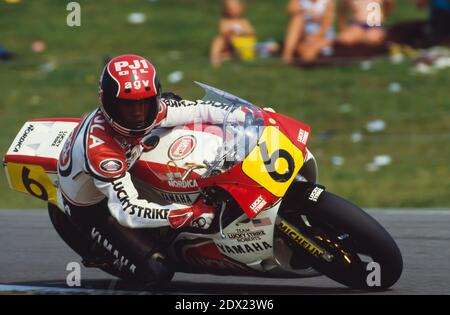 Randy Mamola (USA), Yamaha 500, Dutch GP 1986, Assen Stockfoto