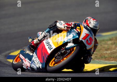 Sete Giberna, (SP), Honda 500, Madrid GP Moto 1998, Jarama Stockfoto