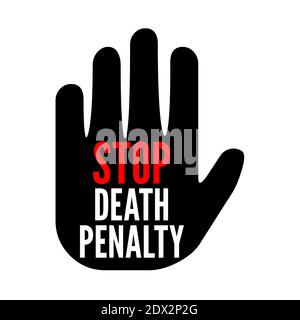 Symbol für Todesstrafe beenden Stockfoto