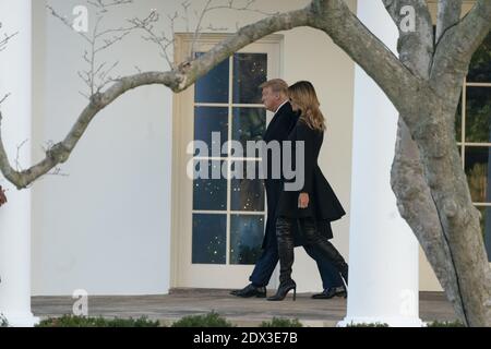 Washington DC, USA. Dezember 2020. 23. Dezember 2020 - Washington, DC, Vereinigte Staaten: US-Präsident Donald Trump und First Lady Melania Trump verlassen das Weiße Haus, auf dem Weg nach Mar-a-Lago in Palm Beach, FL. Foto von Chris Kleponis/Pool/ABACAPRESS.COM Quelle: ABACAPRESS/Alamy Live News Stockfoto