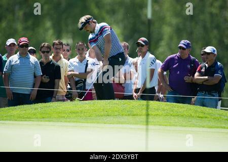 Victor Dubuisson von Frankreich während der Alstom Open de France - Tag 1 im Le Golf National am 3. Juli 2014 in Paris, Frankreich. Foto von Laurent Zabulon/ABACAPRESS.COM Stockfoto