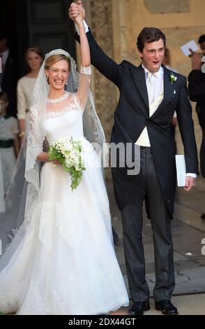 Hochzeit von Prinz Amedeo von Belgien und Elisabetta Maria Rosboch von Wolkenstein am 5. Juli 2014 in Rom, der Geburtsstadt der Braut, in der Basilika Santa Maria in Trastevere. Foto von Eric Vandeville/ABACAPRESS.COM Stockfoto