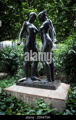 Ein Blick auf den Garten des Elysee-Palastes, der offiziellen Residenz des französischen Präsidenten, an einem Tag der offenen Tür für die Öffentlichkeit, 6. Juli 2014. Foto von Audrey Poree/ABACAPRESS.COM Stockfoto