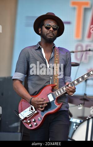 Gary Clark, Jr. tritt am 10. Juli 2014 im 2014 Taste of Chicago im Grant Park in Chicago, IL, USA, auf. Foto von Cindy Barrymore/ABACAPRESS.COM Stockfoto