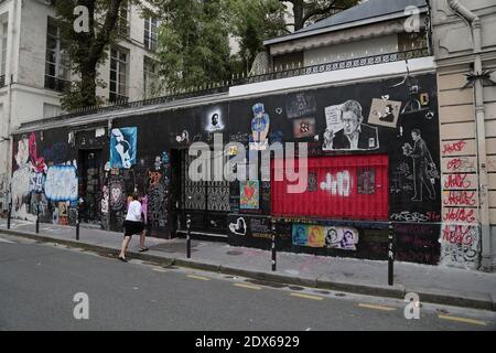 Außenansicht des Hauses von Serge Gainsbourg, in Paris, Frankreich. 22. August 2014. Foto von Edouard Grandjean/ABACAPRESS.COM Stockfoto