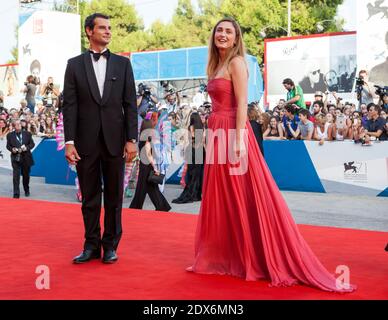 Julie Gayet bei der Birdman-Premiere zur Eröffnung des 71. Internationalen Filmfestivals in Venedig am 27. August 2014 in Venedig, Italien. Foto von Marco Piovanotto/ABACAPRESS.COM Stockfoto