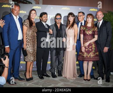 Gisella Marengo, Francesco Sarcina, Al Pacino, Lucila Sola, Chiara Francini, Alessandro Genovesi Teilnahme am Mimmo Rotella Award anlässlich des 71. Filmfestivals in Venedig, Italien, 29. August 2014. Foto von Marco Piovanotto /ABACAPRESS.COM Stockfoto
