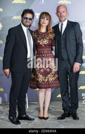 Francesco Sarcina, Chiara Francini, Alessandro Genovesi Teilnahme am Mimmo Rotella Award für den Film die Demütigen während der 71. Filmfestspiele Venedig, in Venedig, Italien, 29. August 2014. Foto von Marco Piovanotto /ABACAPRESS.COM Stockfoto