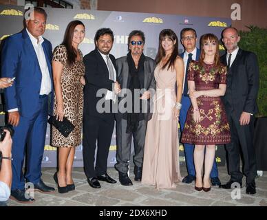 Gisella Marengo, Francesco Sarcina, Al Pacino, Lucila Sola, Chiara Francini, Alessandro Genovesi Teilnahme am Mimmo Rotella Award anlässlich des 71. Filmfestivals in Venedig, Italien, 29. August 2014. Foto von Marco Piovanotto /ABACAPRESS.COM Stockfoto