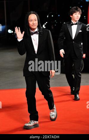 Tatsuya Nakamura und Yusaku Mori bei der Nobi-Premiere während der 71. Internationalen Filmfestspiele von Venedig am 02. September 2014 in Venedig, Italien. Foto von Aurore Marechal/ABACAPRESS.COM Stockfoto