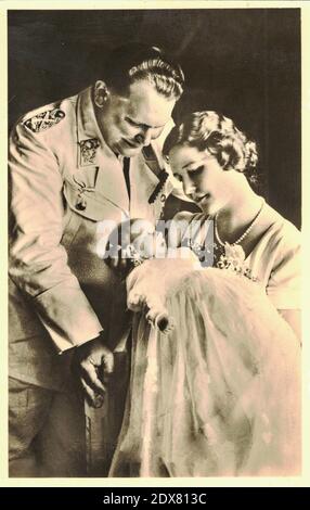 DEUTSCHLAND - CA. 1940er Jahre: Hermann Wilhelm Göring oder Göring; 12. Januar 1893 – 15. Oktober 1946) war ein deutscher politischer und militärischer Führer und Sträfling Stockfoto